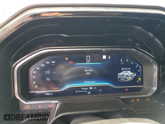 2023 Chevrolet Silverado 1500 RST with VIN 1GCUDEEL9PZ165492, listed as a Copart auction lot 67357414 with 7,764 mi miles and Salvage Title. Bid and sale history available at DreamBid. Image 9.
