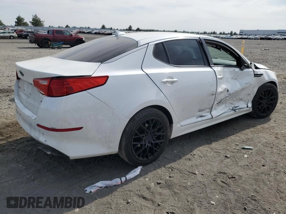 2015 Kia Optima LX with VIN 5XXGM4A75FG472322, listed as a Copart auction lot 61188005 with 139,002 mi miles and Salvage title. Bid and sale history available at DreamBid. Image 3.