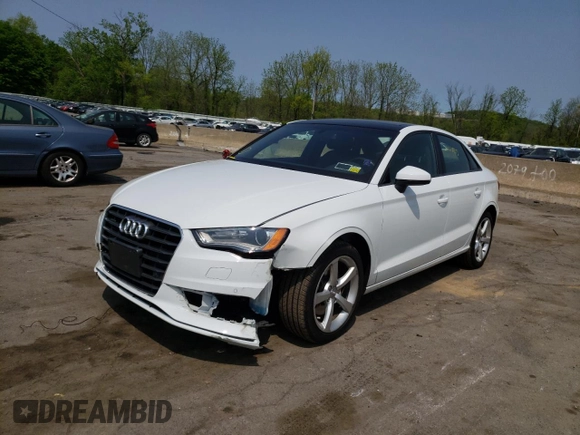 2016 Audi A3 2.0T Premium with VIN WAUB8GFF6G1075373, listed as a Copart auction lot 52024643 with 24,024 mi miles. Bid and sale history available at carsss.com. Image 1.