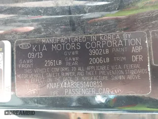 2014 Kia Forte EX with VIN KNAFX4A83E5140813, listed as a IAAI auction lot 42000241 with 201,912 mi miles. Bid and sale history available at carsss.com. Image 9.