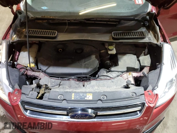 2016 Ford Escape Titanium with VIN 1FMCU9J93GUB50010, listed as a Copart auction lot 85887364 with 36,333 mi miles and Salvage Title. Bid and sale history available at DreamBid. Image 12.