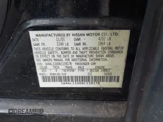 2006 Nissan Altima 2.5 S with VIN 1N4AL11D06C159178, listed as a IAAI auction lot 41594196 with 178,980 mi miles. Bid and sale history available at carsss.com. Image 9.