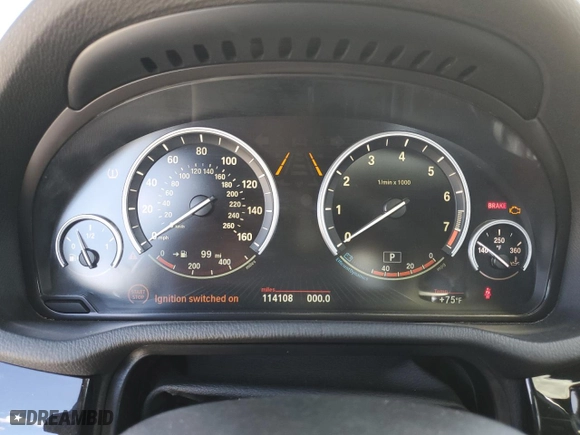 2015 BMW X4 xDrive35i with VIN 5UXXW5C5XF0E88000, listed as a Copart auction lot 75635814 with 114108 miles and Clean Title. Bid and sale history available at carsss.com. Image 9.