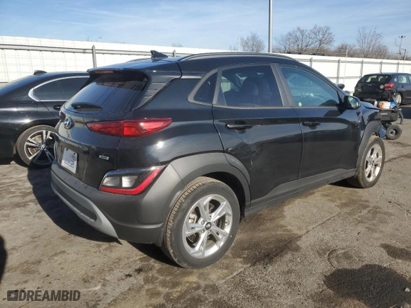 2023 Hyundai Kona SEL with VIN KM8K6CAB1PU965389, listed as a Copart auction lot 86592364 with 10,955 mi miles and Salvage Title. Bid and sale history available at carsss.com. Image 3.