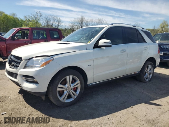 2012 Mercedes-Benz M 350 with VIN 4JGDA5HB1CA001038, listed as a Copart auction lot 55341585 with 144,744 mi miles and Clean Title. Bid and sale history available at DreamBid. Image 1.
