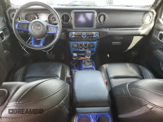 2021 Jeep Gladiator Overland with VIN 1C6HJTFG2ML517477, listed as a Copart auction lot 50061065 with 27,443 mi miles and Salvage title. Bid and sale history available at DreamBid. Image 8.