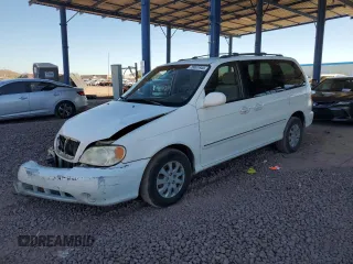 2005 Kia Sedona LX with VIN KNDUP132756719508, listed as a Copart auction lot 78007944 with 152,134 mi miles and Salvage Title. Bid and sale history available at carsss.com. Image 1.