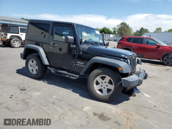 2014 Jeep Wrangler Sport with VIN 1C4AJWAG2EL113843, listed as a Copart auction lot 62771115 with 70,089 mi miles and Salvage title. Bid and sale history available at DreamBid. Image 4.