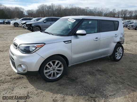2019 Kia Soul + with VIN KNDJP3A52K7690257, listed as a Copart auction lot 46358195 with 101,471 mi miles and Salvage Title. Bid and sale history available at carsss.com. Image 1.