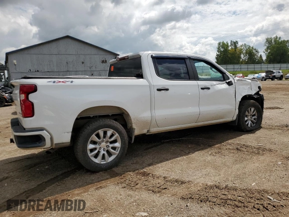 2019 Chevrolet Silverado 1500 Custom with VIN 3GCPYBEH0KG306180, listed as a Copart auction lot 69263924 with 107,279 mi miles and Non Repairable. Bid and sale history available at DreamBid. Image 3.