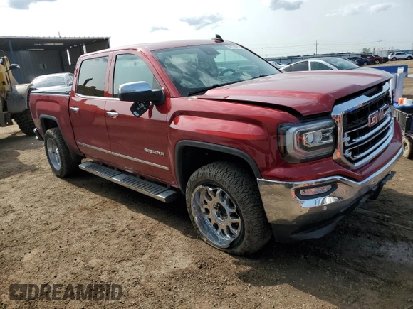 2018 GMC Sierra 1500 SLT with VIN 3GTU1NER7JG204066, listed as a Copart auction lot 59177625 with 71,918 mi miles and Salvage title. Bid and sale history available at DreamBid. Image 4.