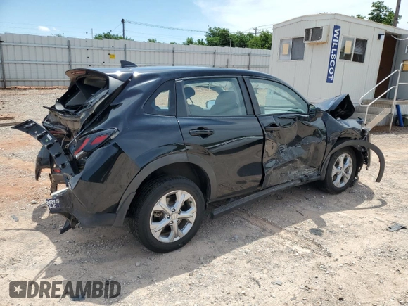 2023 Honda HR-V LX with VIN 3CZRZ2H38PM702334, listed as a Copart auction lot 60760625 with 53,149 mi miles and Salvage title. Bid and sale history available at DreamBid. Image 3.