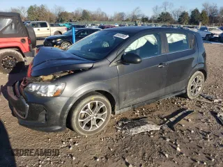 2017 Chevrolet Sonic LT with VIN 1G1JD6SH3H4140295, listed as a Copart auction lot 88450865 with 124,117 mi miles and Salvage Title. Bid and sale history available at carsss.com. Image 1.