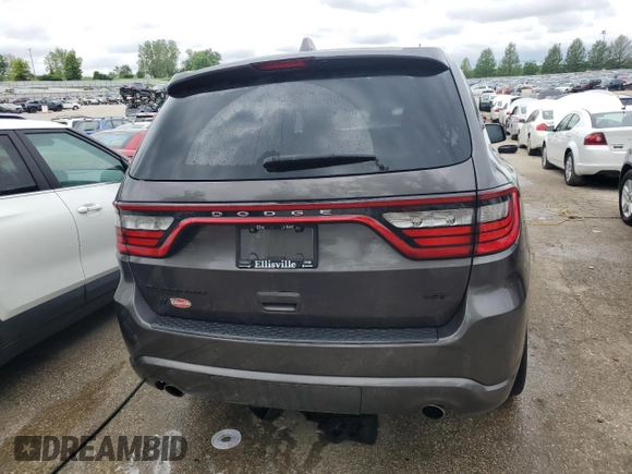 2020 Dodge Durango GT Plus with VIN 1C4RDJDG0LC186117, listed as a Copart auction lot 54266834 with 65,315 mi miles and Salvage title. Bid and sale history available at DreamBid. Image 6.
