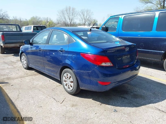 2016 Hyundai Accent SE with VIN KMHCT4AE9GU949616, listed as a IAAI auction lot 41978108 with 152,372 mi miles. Bid and sale history available at carsss.com. Image 3.