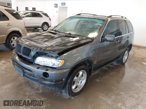 2003 BMW X5 4.4i with VIN 5UXFB33573LH46415, listed as a IAAI auction lot 41442213 with 145,290 mi miles. Bid and sale history available at carsss.com. Image 2.
