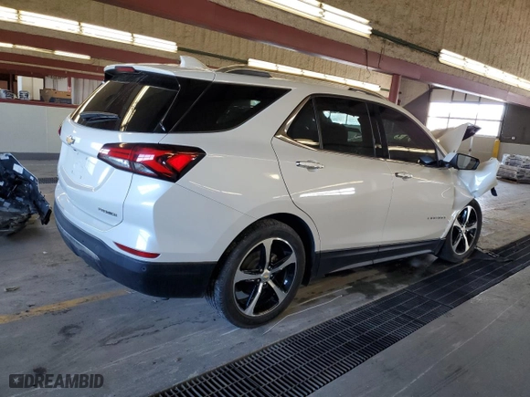 2022 Chevrolet Equinox Premier with VIN 2GNAXNEV6N6125317, listed as a Copart auction lot 87197504 with 38,526 mi miles and Salvage Title. Bid and sale history available at carsss.com. Image 3.