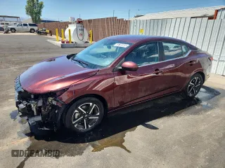 2024 Nissan Sentra SV with VIN 3N1AB8CV9RY339818, listed as a Copart auction lot 65798085 with 22,676 mi miles and Clean title. Bid and sale history available at DreamBid. Image 1.