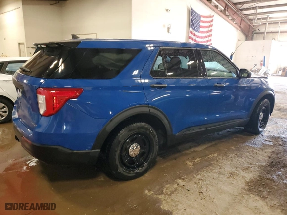 2022 Ford Police Interceptor Utility with VIN 1FM5K8AWXNNA07173, listed as a Copart auction lot 49063355 with 22,888 mi miles and Non Repairable. Bid and sale history available at carsss.com. Image 3.