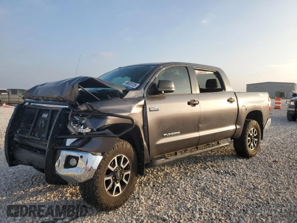2015 Toyota Tundra 4WD Truck SR5 with VIN 5TFDY5F14FX485850, listed as a Copart auction lot 48630125 with 116,916 mi miles and Salvage Title. Bid and sale history available at carsss.com. Image 1.