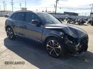 2023 Audi SQ5 Premium Plus with VIN WA1B4AFY0P2167063, listed as a Copart auction lot 39869674 with 12,008 mi miles and . Bid and sale history available at DreamBid. Image 4.