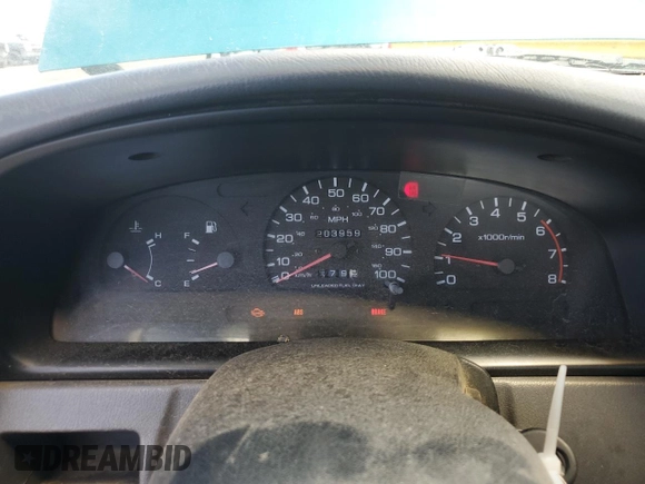 1997 Nissan Frontier XE with VIN 1N6SD11SXVC332100, listed as a Copart auction lot 54330245 with 203,959 mi miles and Salvage title. Bid and sale history available at DreamBid. Image 9.