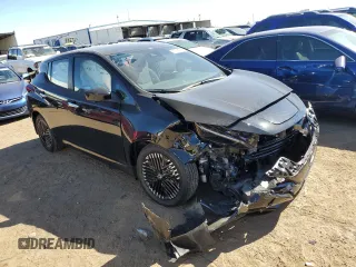 2025 Nissan LEAF SV Plus with VIN 1N4CZ1CV6SC557910, listed as a Copart auction lot 73062344 with 247 mi miles and Salvage Title. Bid and sale history available at carsss.com. Image 4.