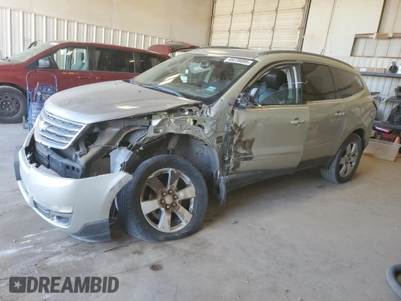 2014 Chevrolet Traverse LTZ with VIN 1GNKRJKD2EJ181292, listed as a Copart auction lot 49238085 with 159,058 mi miles and Salvage Title. Bid and sale history available at DreamBid. Image 1.
