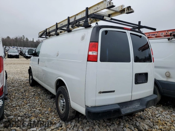 2019 Chevrolet Express Cargo Van with VIN 1GCWGAFGXK1234224, listed as a Copart auction lot 52518615 with 125,155 mi miles and Clean Title. Bid and sale history available at carsss.com. Image 2.