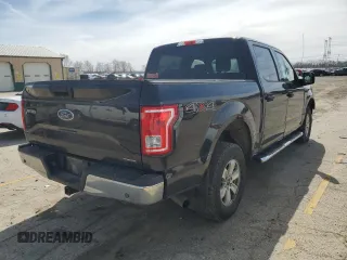 2015 Ford F-150 XLT with VIN 1FTEW1EF3FKF21525, listed as a Copart auction lot 50020835 with 155,727 mi miles and Salvage Title. Bid and sale history available at carsss.com. Image 3.