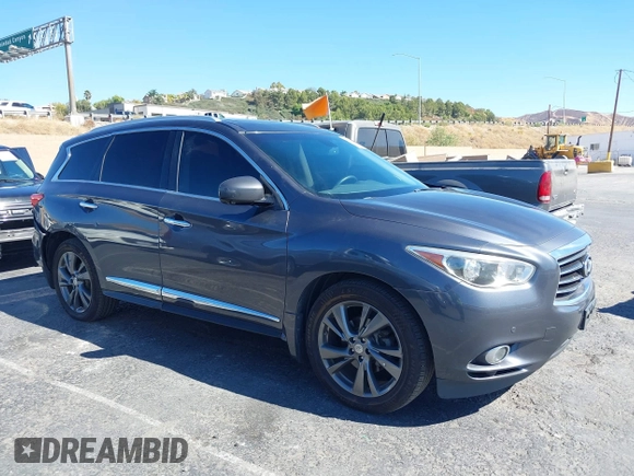2013 Infiniti JX35 with VIN 5N1AL0MM8DC317601, listed as a IAAI auction lot 40678694 with 142,221 mi miles and . Bid and sale history available at DreamBid. Image 13.