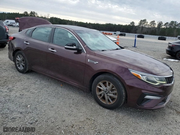 2019 Kia Optima LX with VIN 5XXGT4L32KG346958, listed as a Copart auction lot 87794115 with 228,444 mi miles and Salvage Title. Bid and sale history available at carsss.com. Image 4.