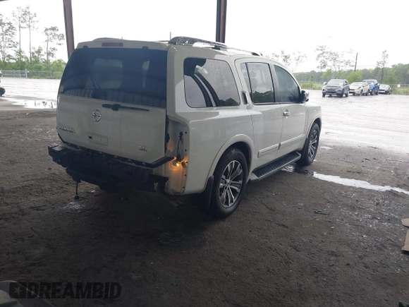 2015 Nissan Armada SV z VIN 5N1BA0ND4FN622772, wystawiony jako IAAI lot #42233400 z przebiegiem 145 087 mil mil oraz . Historia ofert i sprzedaży dostępna na DreamBid. Obrazek 4.