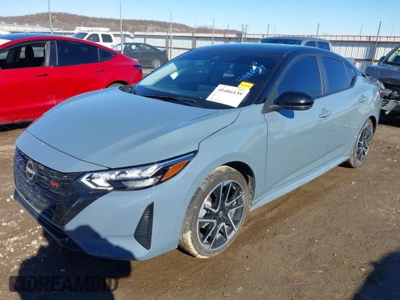 2024 Nissan Sentra SR with VIN 3N1AB8DV6RY207470, listed as a IAAI auction lot 41486139 with 13,835 mi miles and . Bid and sale history available at DreamBid. Image 17.