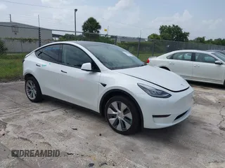 2023 Tesla Model Y Long Range with VIN 7SAYGDEE0PA065534, listed as a IAAI auction lot 42445868 with 22,638 mi miles and . Bid and sale history available at DreamBid. Image 1.