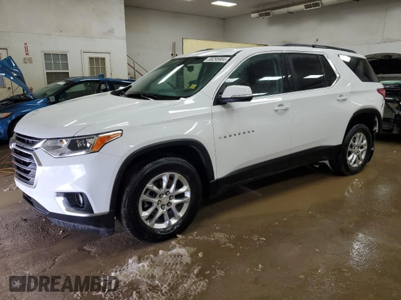2021 Chevrolet Traverse LT Cloth with VIN 1GNERGKW3MJ238292, listed as a Copart auction lot 85295904 with 25,813 mi miles and Non Repairable. Bid and sale history available at carsss.com. Image 1.