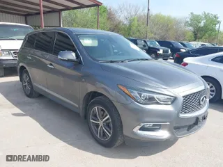 2019 Infiniti QX60 PURE with VIN 5N1DL0MM2KC514807, listed as a IAAI auction lot 41888970 with 71,561 mi miles. Bid and sale history available at carsss.com. Image 1.
