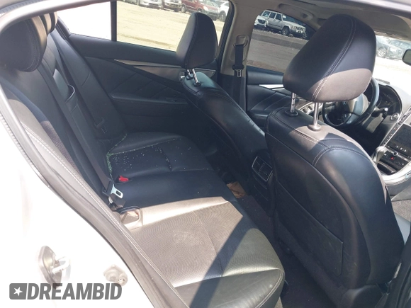 2015 Infiniti Q50 with VIN JN1BV7AP6FM354690, listed as a IAAI auction lot 42410614 with 98,527 mi miles and . Bid and sale history available at DreamBid. Image 8.