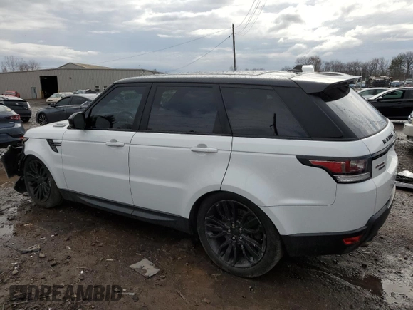 2016 Land Rover Range Rover Sport Dynamic z VIN SALWR2EF9GA549492, wystawiony jako Copart lot #49112095 z przebiegiem 118 482 mil mil oraz Szkoda całkowita • Salvage title. Historia ofert i sprzedaży dostępna na DreamBid. Obrazek 2.
