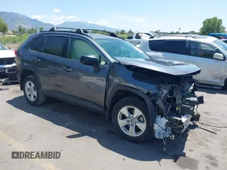 2019 Toyota RAV4 Hybrid LE with VIN JTMLWRFV1KD501638, listed as a IAAI auction lot 42590717 with 46,277 mi miles and . Bid and sale history available at DreamBid. Image 1.