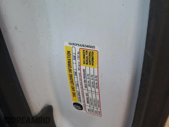 2011 Chevrolet Silverado 1500 Work Truck with VIN 1GCRCPEA2BZ405025, listed as a Copart auction lot 76584324 with 261,393 mi miles and Clean Title. Bid and sale history available at DreamBid. Image 12.