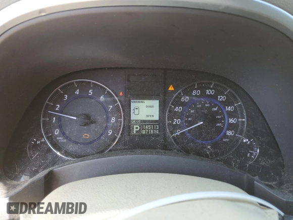 2012 Infiniti FX with VIN JN8AS1MW0CM154986, listed as a Copart auction lot 52563955 with 145,113 mi miles and Non repairable. Bid and sale history available at DreamBid. Image 9.