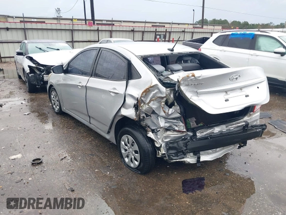 2017 Hyundai Accent SE with VIN KMHCT4AE3HU310052, listed as a IAAI auction lot 41546087 with 129,732 mi miles. Bid and sale history available at carsss.com. Image 3.
