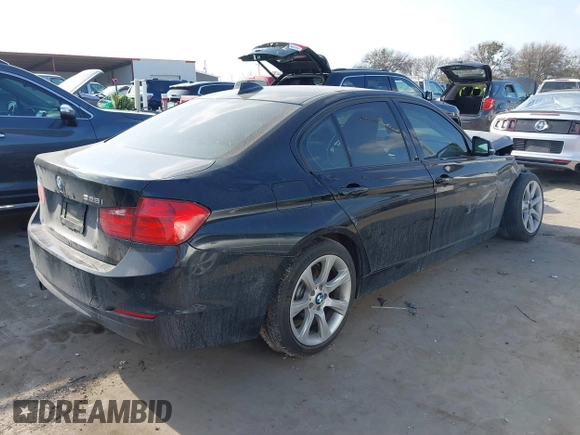2015 BMW 3 Series 328i with VIN WBA3A5C55FF607013, listed as a IAAI auction lot 41527827 with 80,000 mi miles. Bid and sale history available at carsss.com. Image 4.