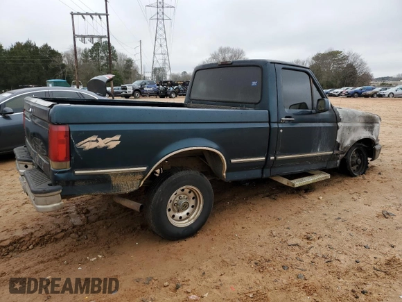 1995 Ford F-150 with VIN 1FTEF14N1SNB53833, listed as a Copart auction lot 86733154 with 0 mi miles and Salvage Title. Bid and sale history available at carsss.com. Image 3.