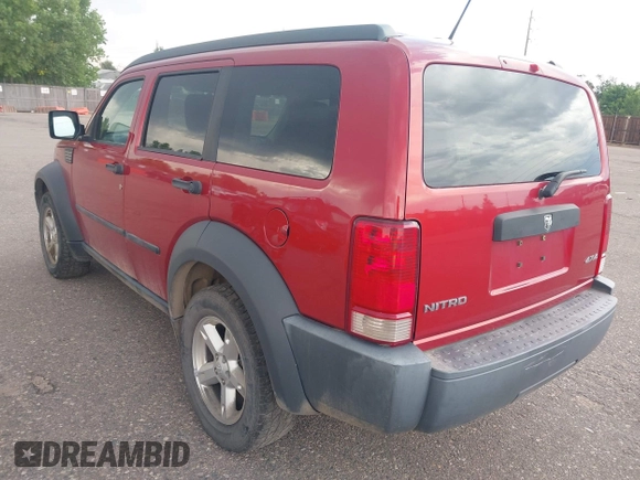 2007 Dodge Nitro SXT with VIN 1D8GU28K47W643514, listed as a IAAI auction lot 42701837 with 190,343 mi miles and . Bid and sale history available at DreamBid. Image 3.