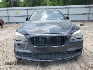 2014 BMW 7 Series 740Li with VIN WBAYE4C53ED137952, listed as a Copart auction lot 62829515 with 151,160 mi miles and Salvage title. Bid and sale history available at DreamBid. Image 5.