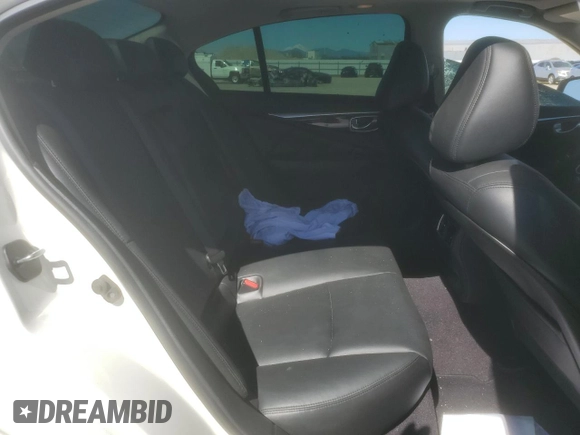 2018 Infiniti Q50 3.0t LUXE with VIN JN1EV7APXJM590653, listed as a Copart auction lot 50197665 with 75,736 mi miles and Salvage Title. Bid and sale history available at carsss.com. Image 10.