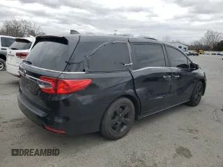 2020 Honda Odyssey EX-L with VIN 5FNRL6H73LB027654, listed as a Copart auction lot 47533955 with Not Provided miles and Salvage Title. Bid and sale history available at carsss.com. Image 3.