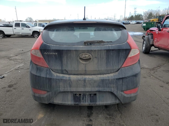 2014 Hyundai Accent SE with VIN KMHCU5AEXEU165364, listed as a Copart auction lot 46703125 with 73,312 mi miles and Salvage Title. Bid and sale history available at carsss.com. Image 6.